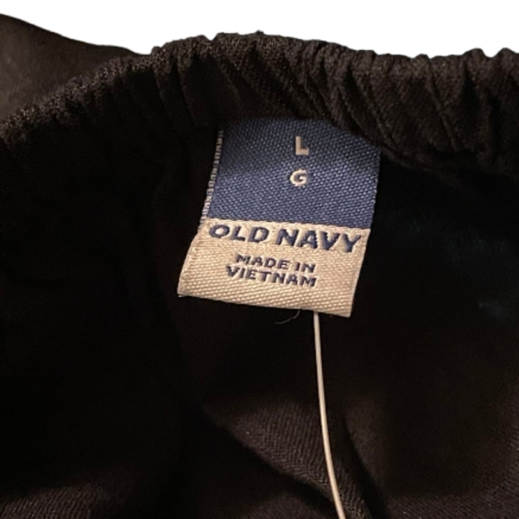 Black Old Navy Women's Flutter-Sleeve Linen-Blend Swing Blouse - Picture 4 of 7